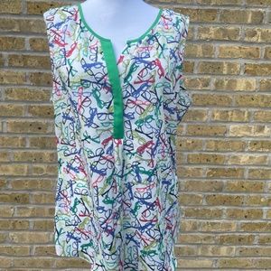 Banana Republic Eye Glasses Blouse